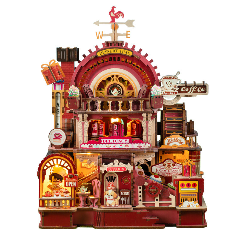 BysageCraft Dessert Time Music Box Wooden Puzzle Kit 6