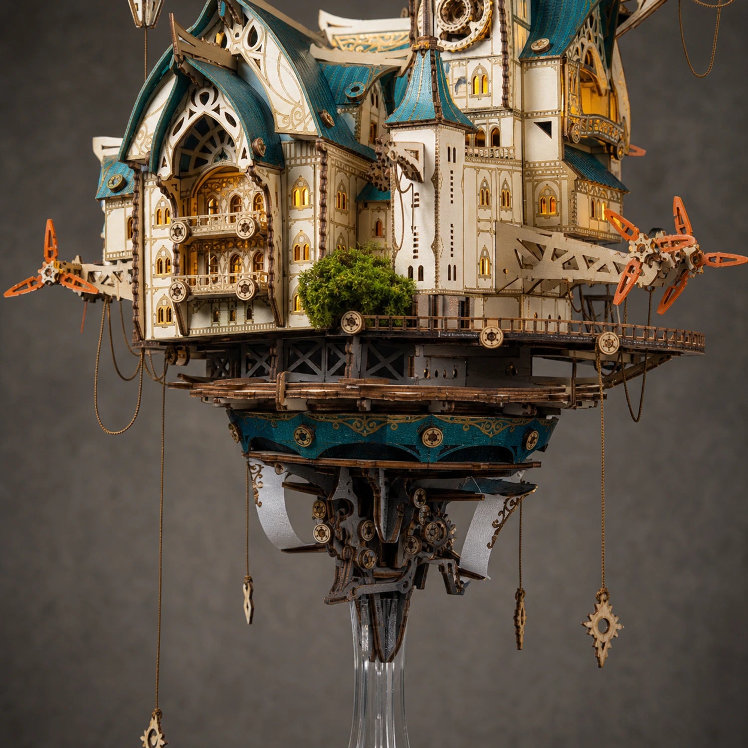 BysageCraft Fantasy Steam Castle 3D Wooden Puzzle Model Kit 8