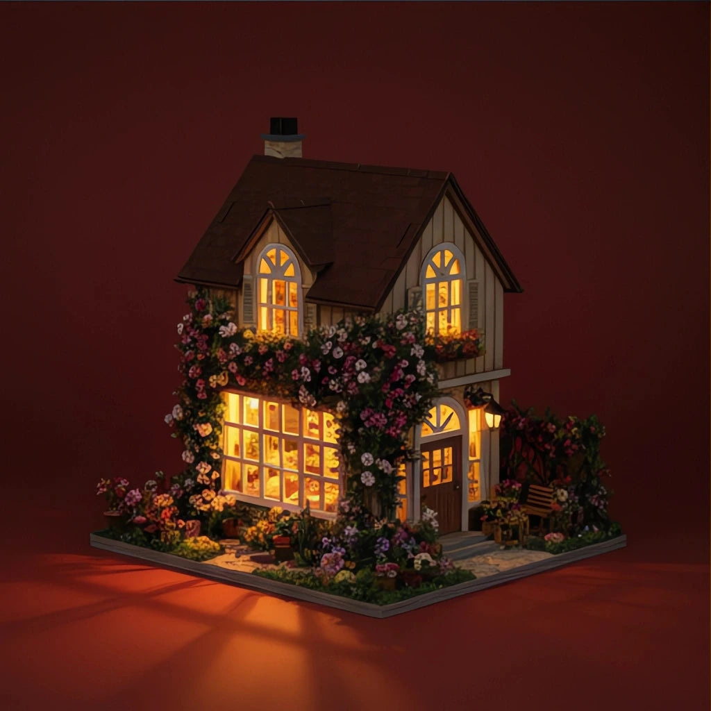 BysageCraft Floral Serenade DIY 3D Miniature House Kit 2