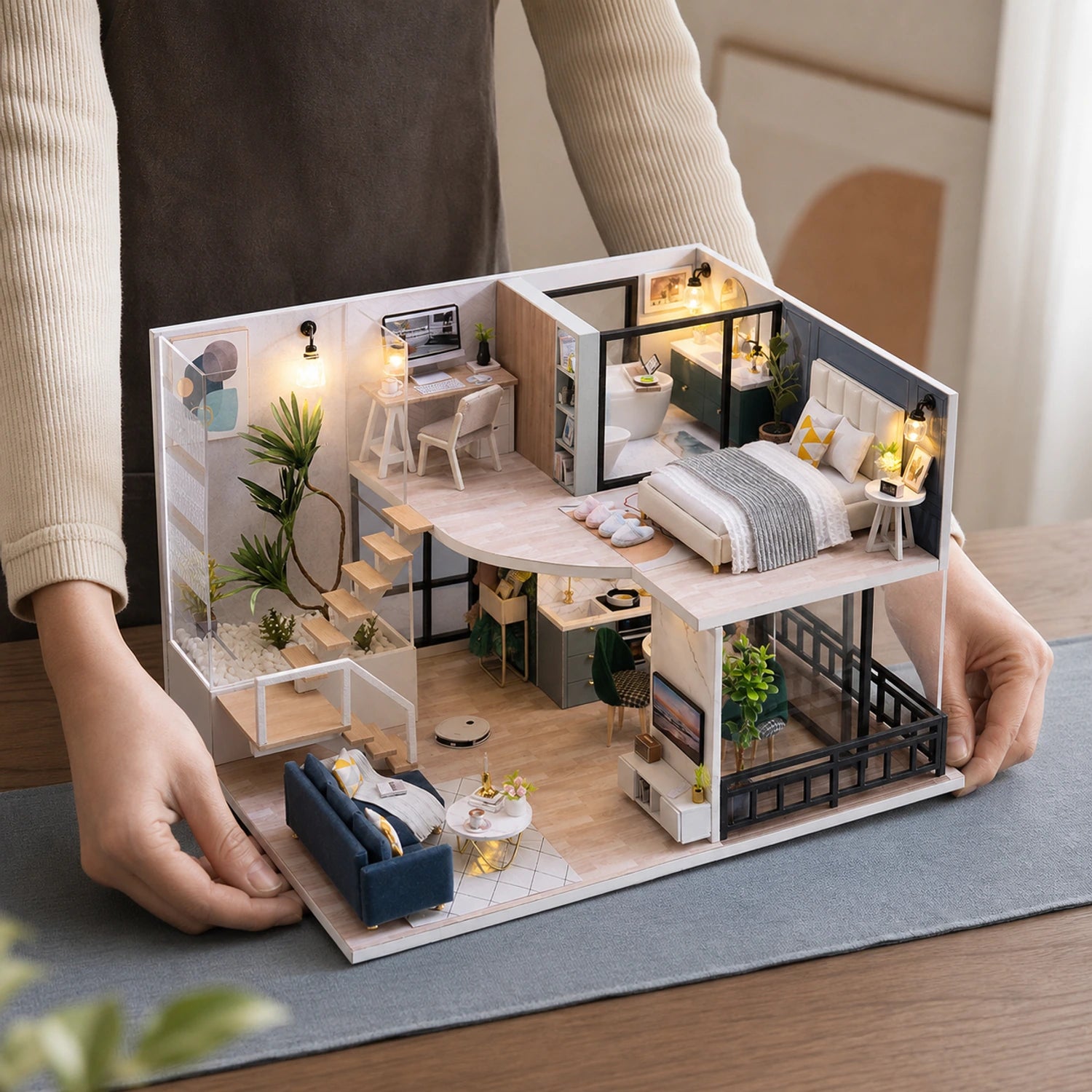 BysageCraft Happy Time DIY Miniature House Kit 8