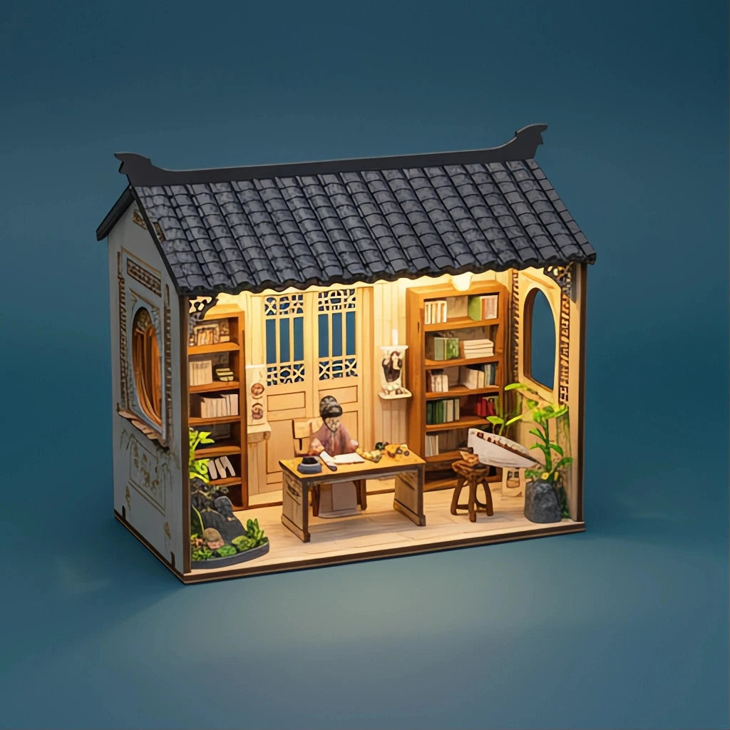 BysageCraft Ink Rhyme Study DIY Book Nook 1
