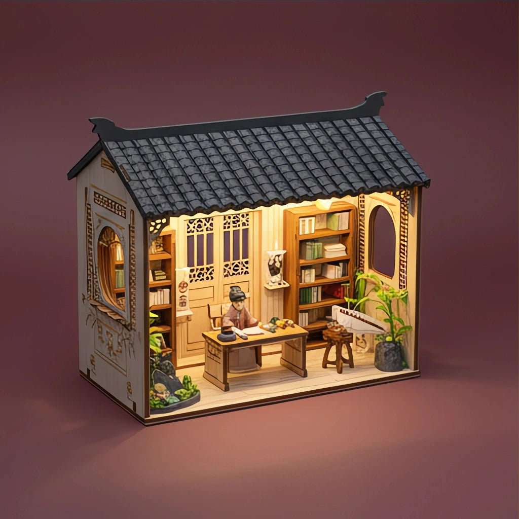 BysageCraft Ink Rhyme Study DIY Book Nook 3