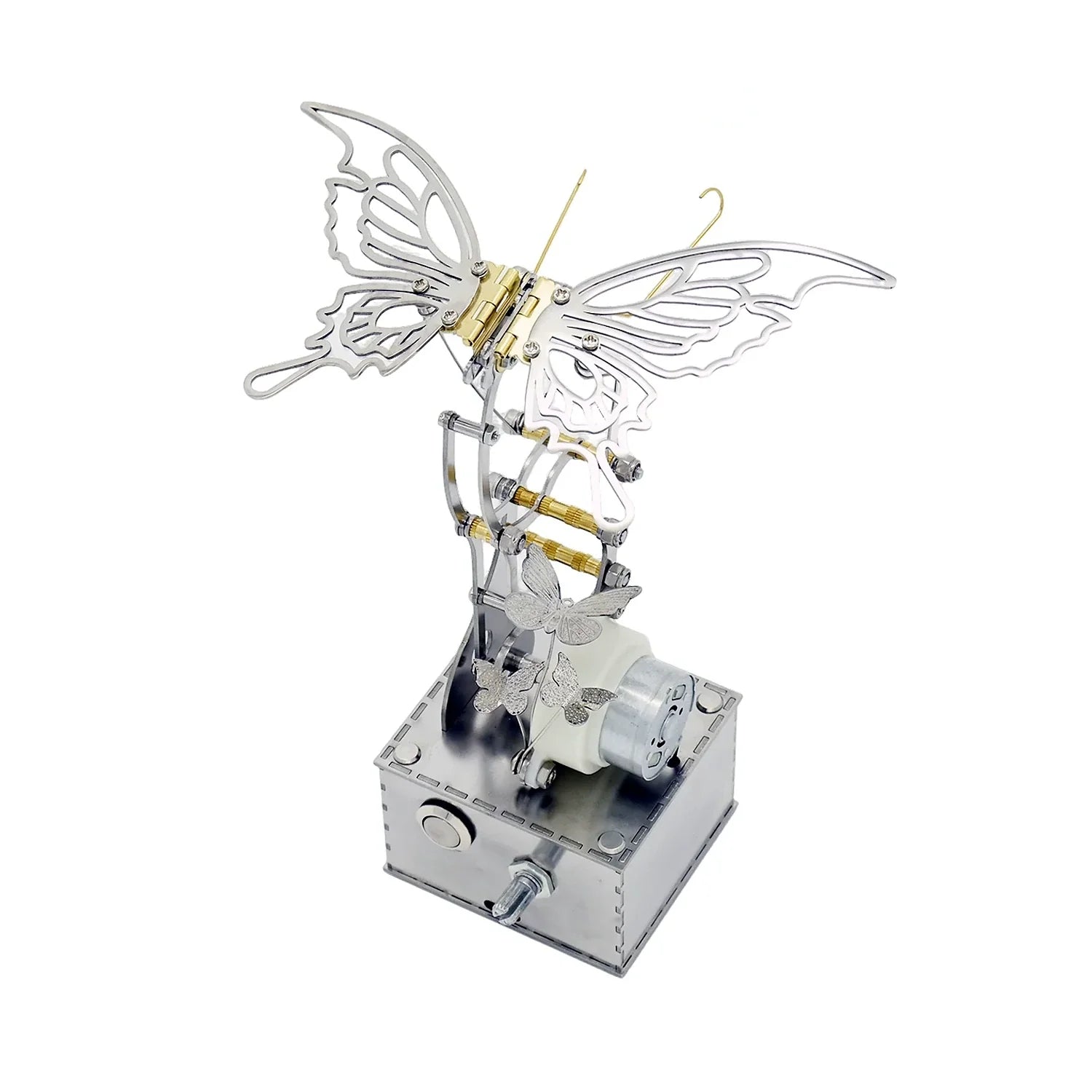 BysageCraft Mechanical Butterfly Metal Kinetic Sculpture for Interactive Desktop Display 14