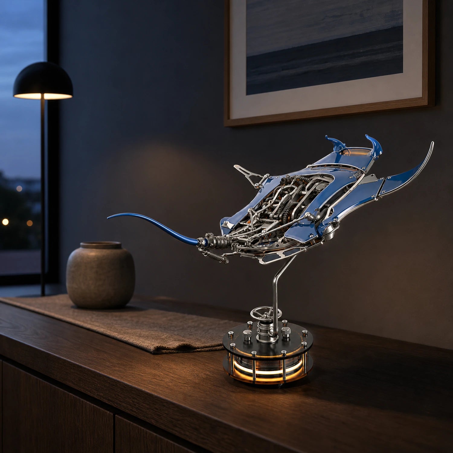BysageCraft Mechanical Manta Ray 3D Metal Puzzle Model Kit 11