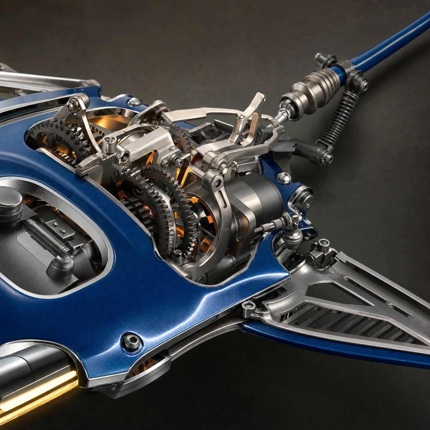 BysageCraft Mechanical Manta Ray 3D Metal Puzzle Model Kit 9