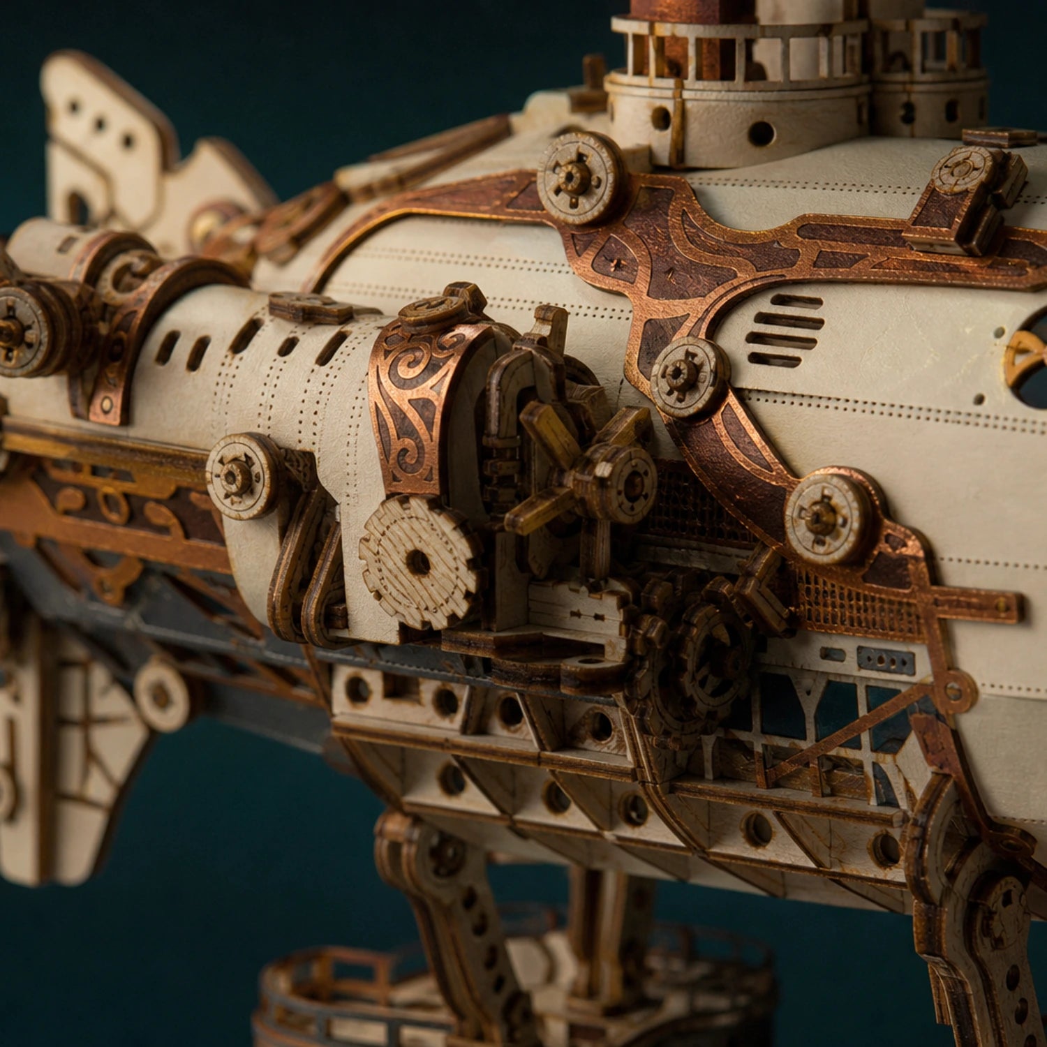 BysageCraft Steampunk Airships 3D Wooden Puzzle Kit 2