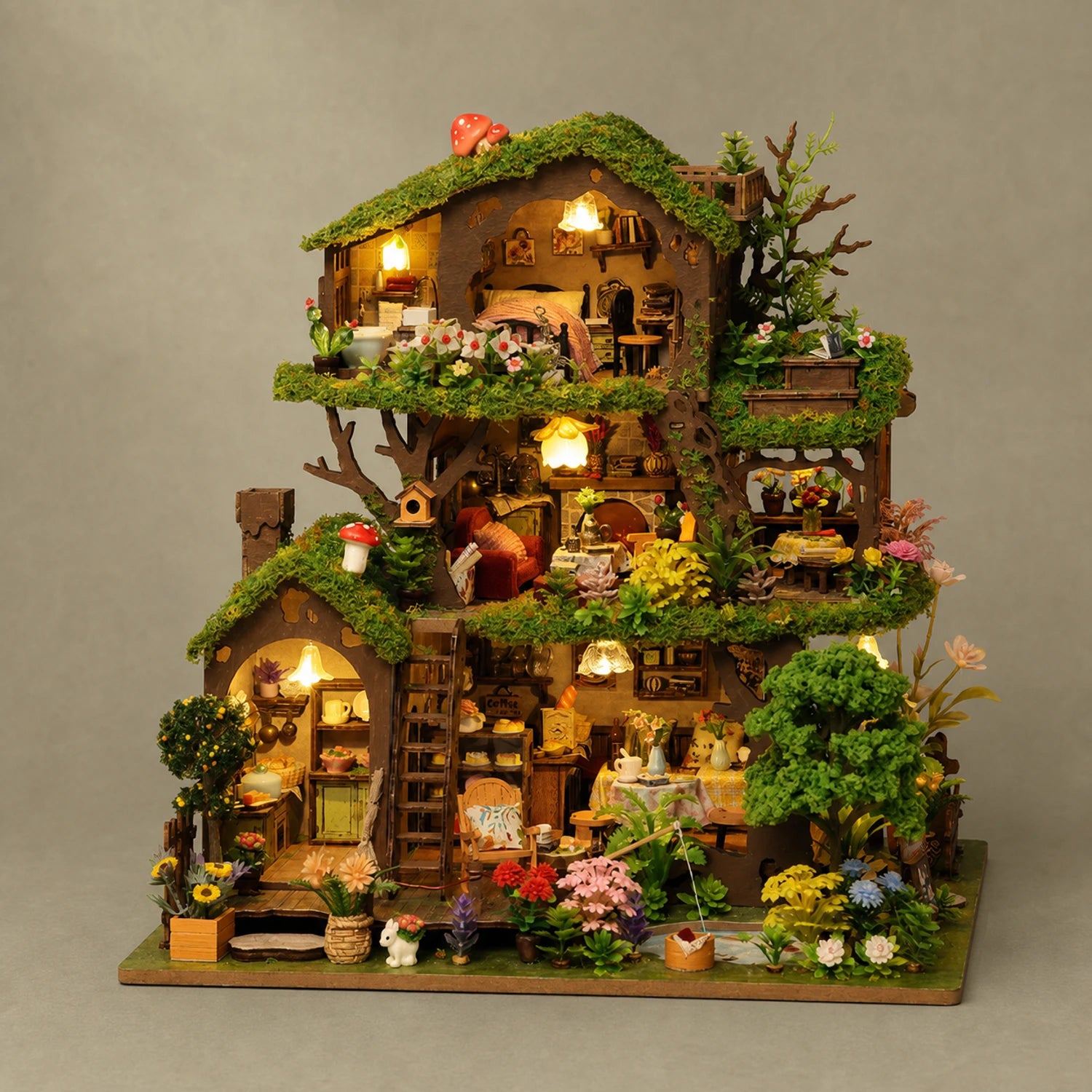 BysageCraft Time Treehouse DIY Miniature Kit 1