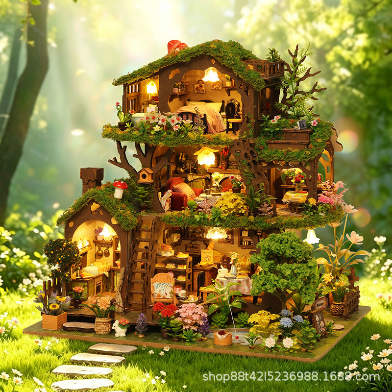 BysageCraft Time Treehouse DIY Miniature Kit 2