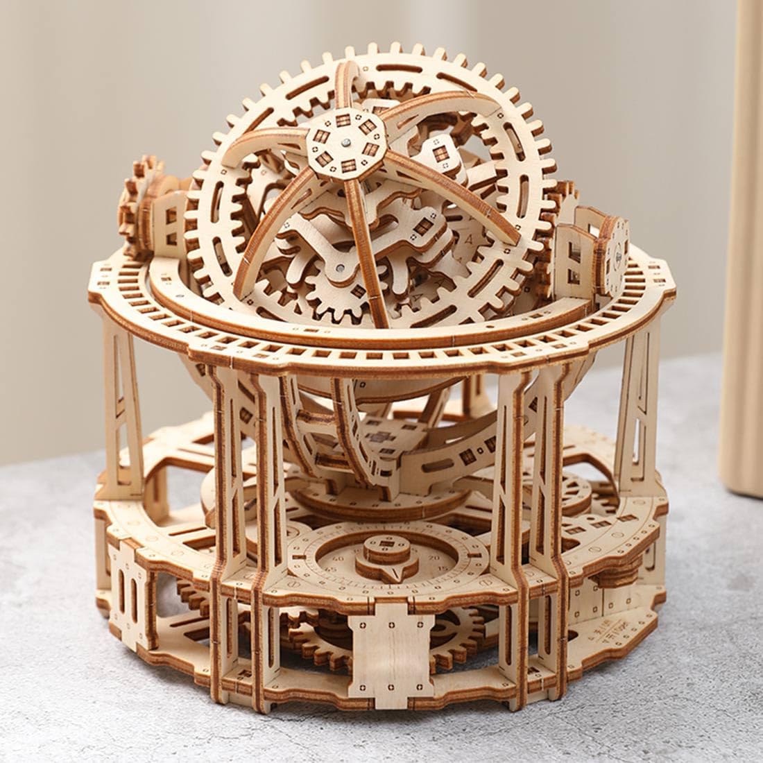 BysageCraft Tourbillon Timer 3D Wooden Puzzle Kit 1