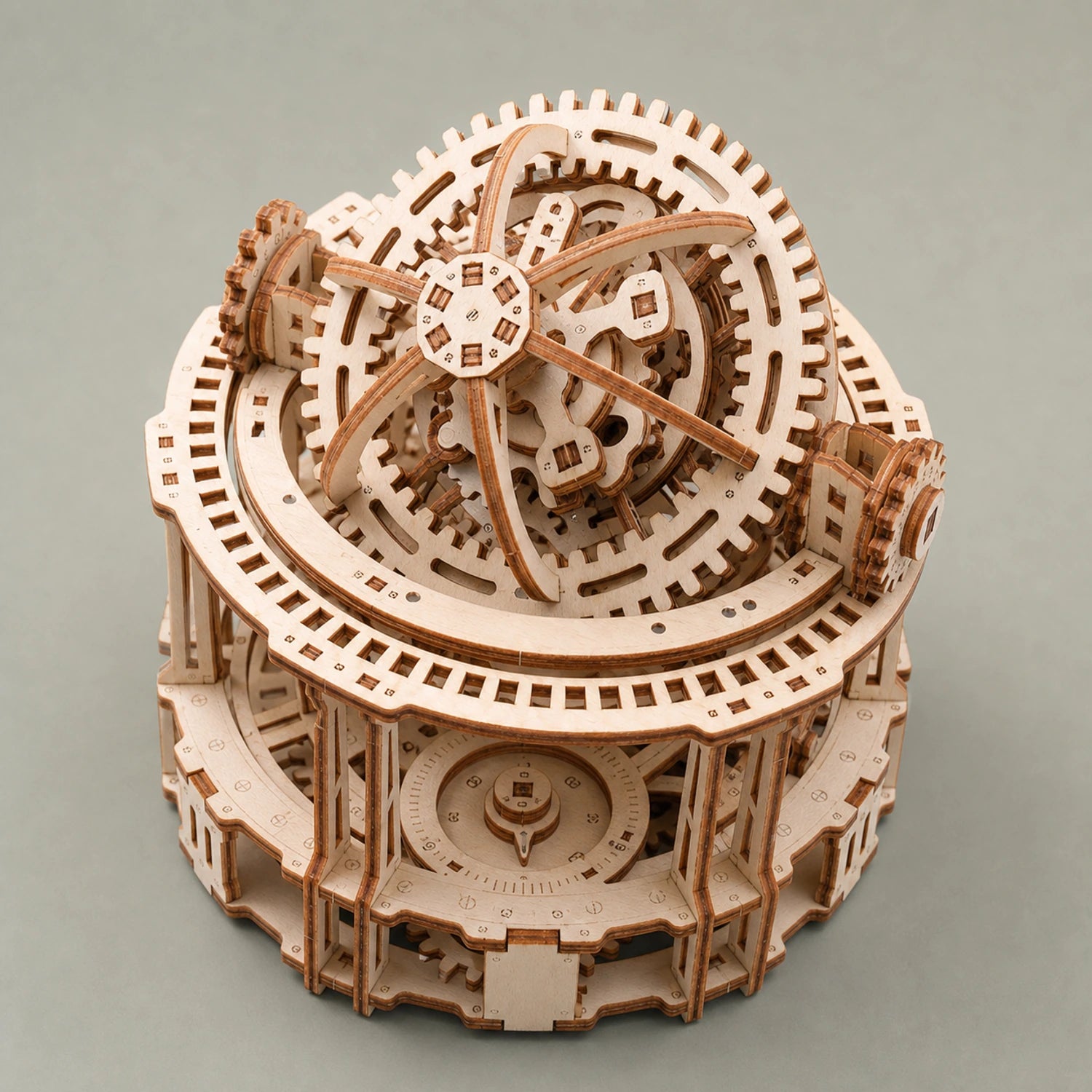 BysageCraft Tourbillon Timer 3D Wooden Puzzle Kit 10