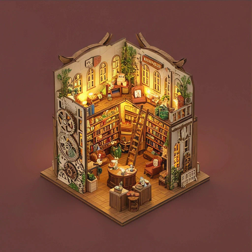 Escape the Noise: Unlocking Your Own Secret Story within a Miniature Book Nook