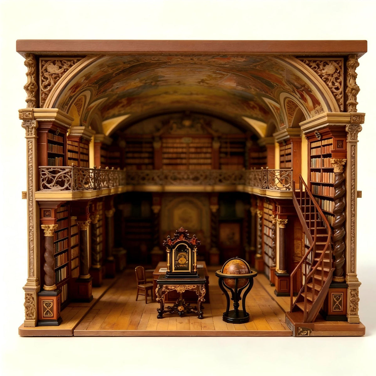 Baroque Library DIY Book Nook Miniature Kit