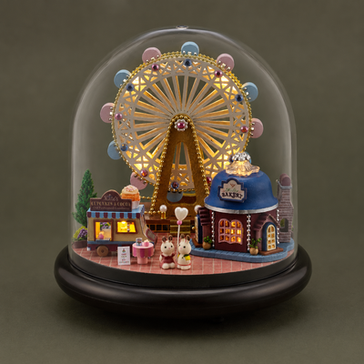 Carnival Ferris Wheel Bakery DIY Miniature House Kit