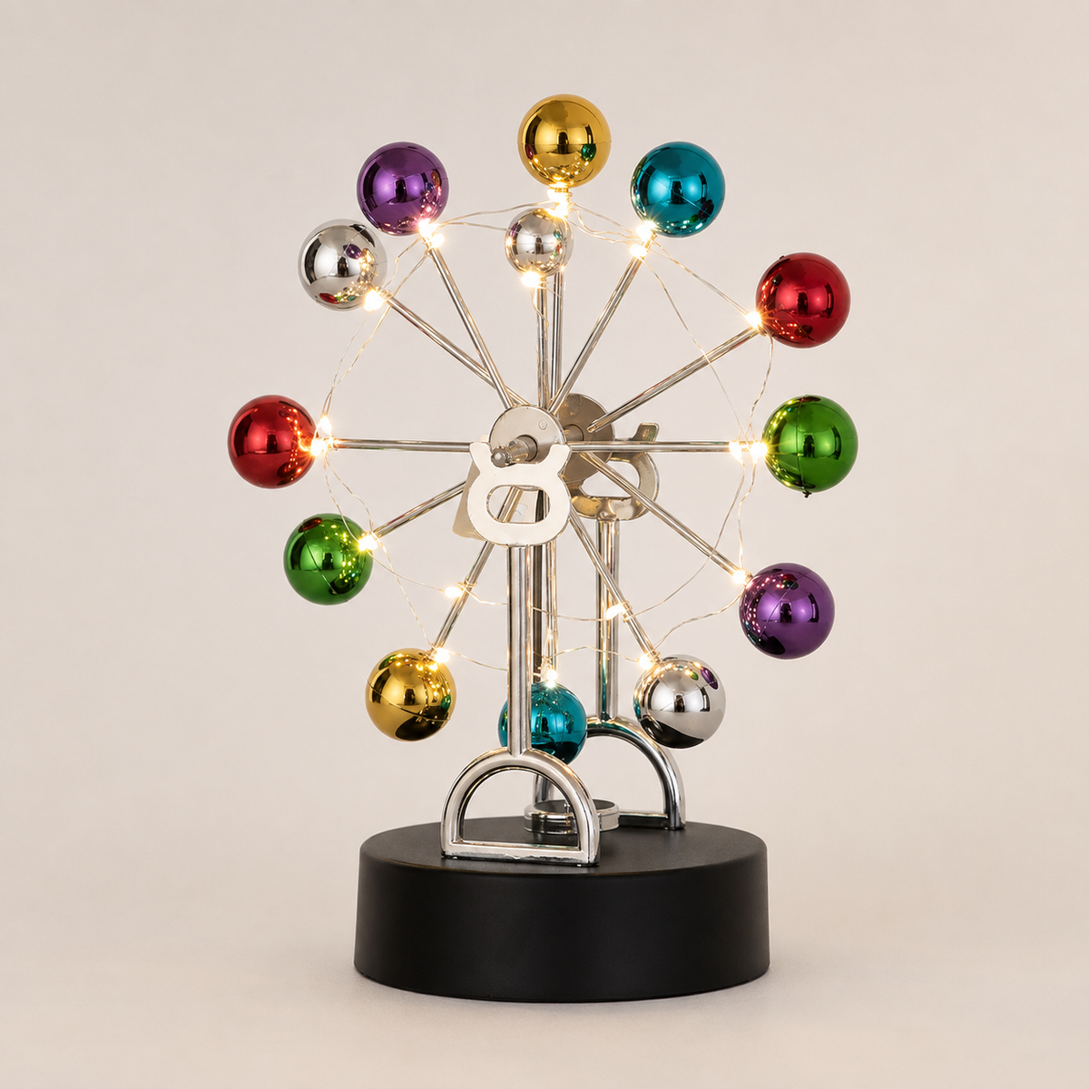 Colorful Ferris Wheel Chaos Pendulum Kinetic Motion Sculpture