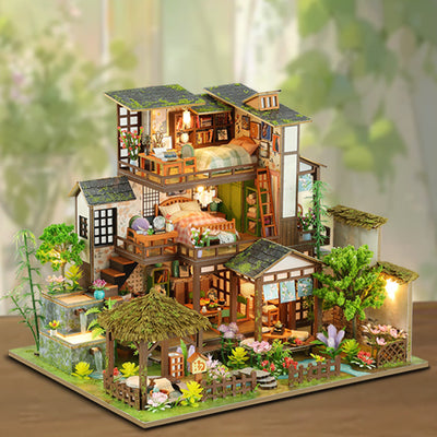 BysageCraft Bamboo Spring Retreat Miniature House Kit 3