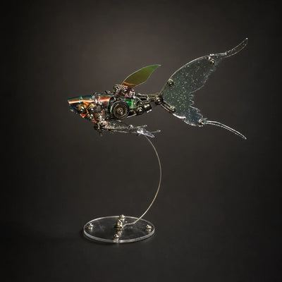 BysageCraft Butterfly Wing Flying Fish Metal Model Kit for Iridescent Mechanical Display 1