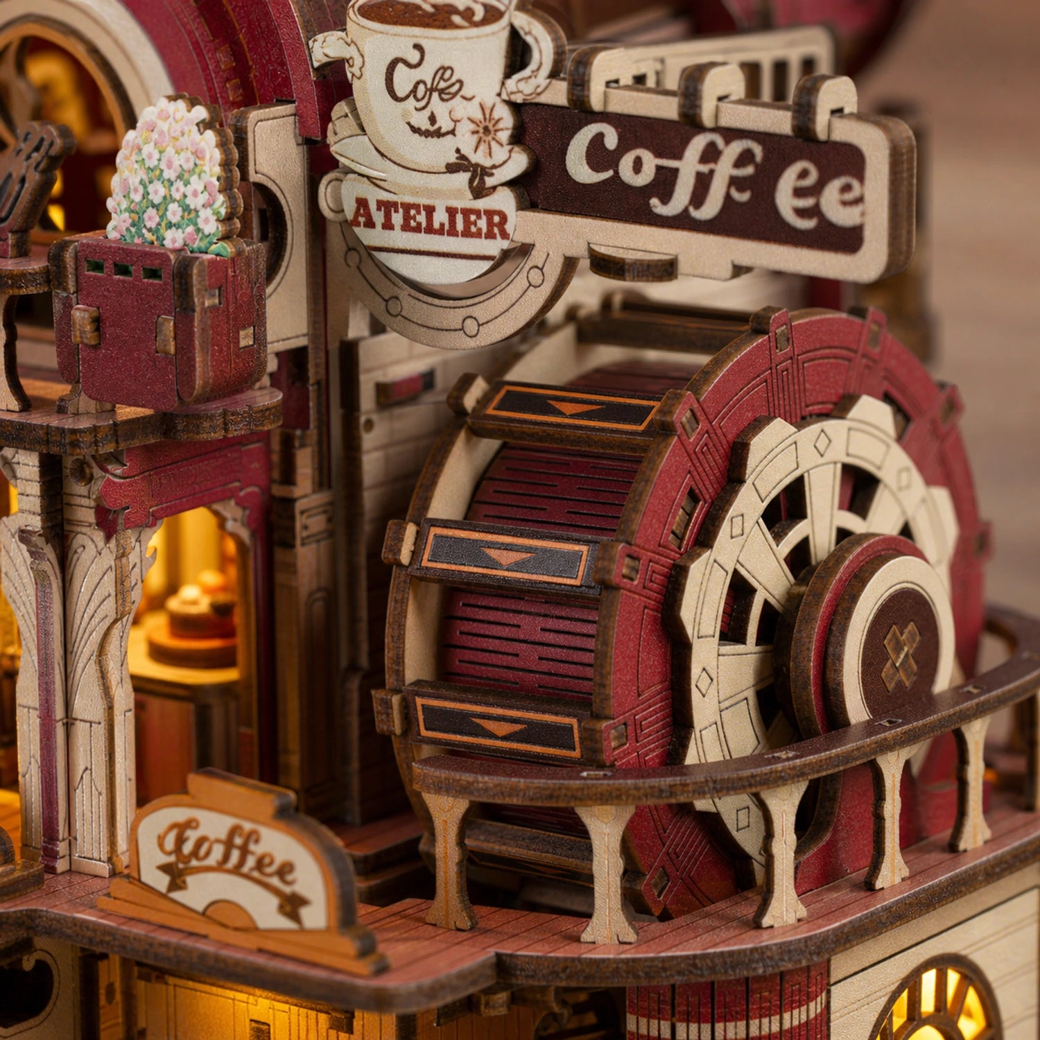 BysageCraft Dessert Time Music Box Wooden Puzzle Kit 11
