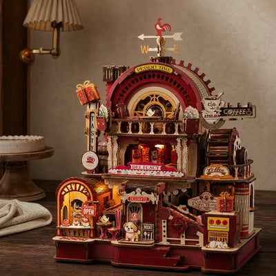 BysageCraft Dessert Time Music Box Wooden Puzzle Kit 5