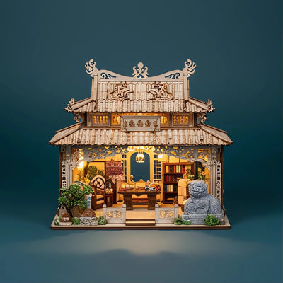 BysageCraft DIY Book Nook  Precious Beast Retreat Wooden Model Kit 1