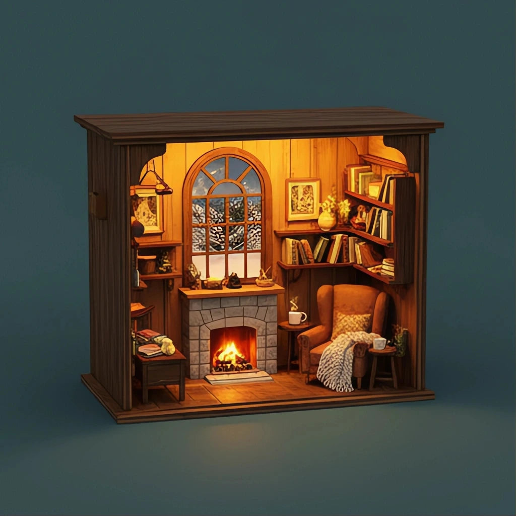 BysageCraft DIY Cozy Book Nook Kit 1