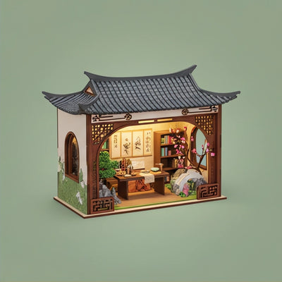 BysageCraft Elegant Song Dynasty Book Nook 3D Miniature House Kit 2
