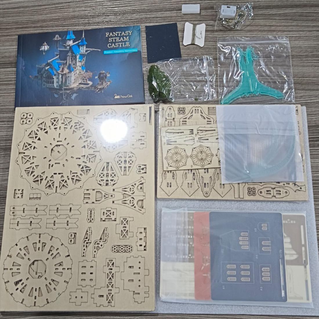 BysageCraft Fantasy Steam Castle 3D Wooden Puzzle Model Kit 10