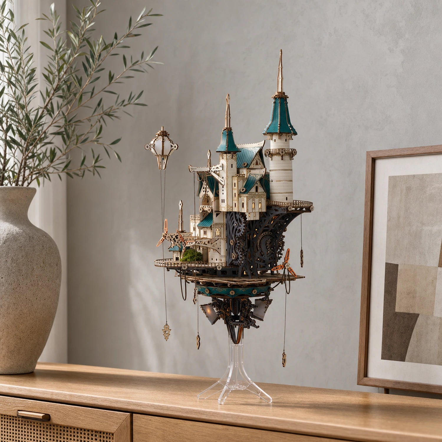 BysageCraft Fantasy Steam Castle 3D Wooden Puzzle Model Kit 11