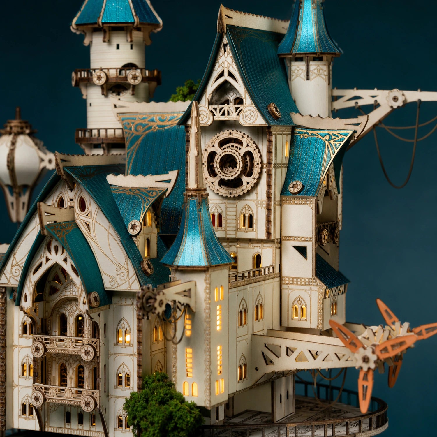 BysageCraft Fantasy Steam Castle 3D Wooden Puzzle Model Kit 2