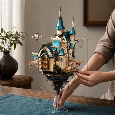 BysageCraft Fantasy Steam Castle 3D Wooden Puzzle Model Kit 4