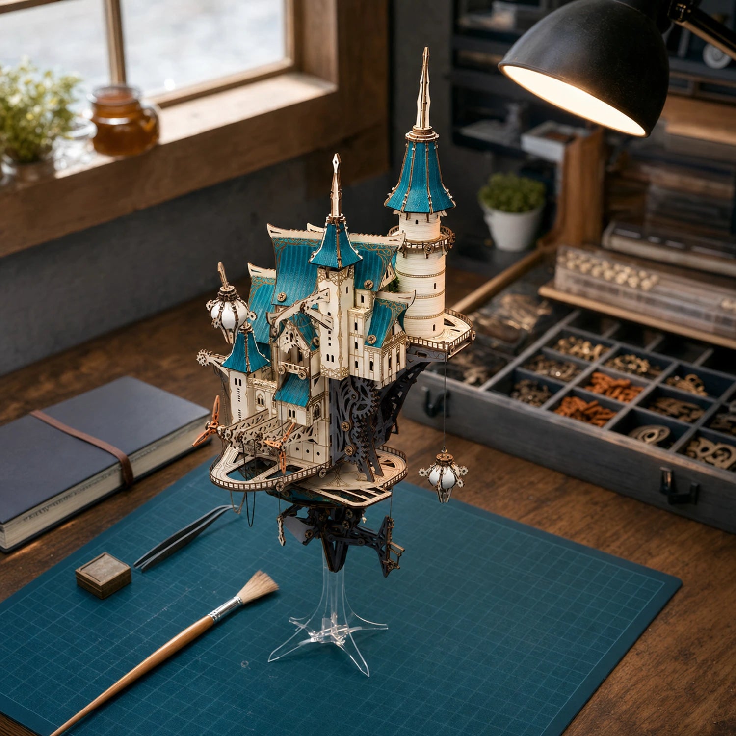 BysageCraft Fantasy Steam Castle 3D Wooden Puzzle Model Kit 6