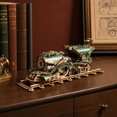 BysageCraft Fantasy Steampunk Train 3D Wooden Puzzle Kit 2