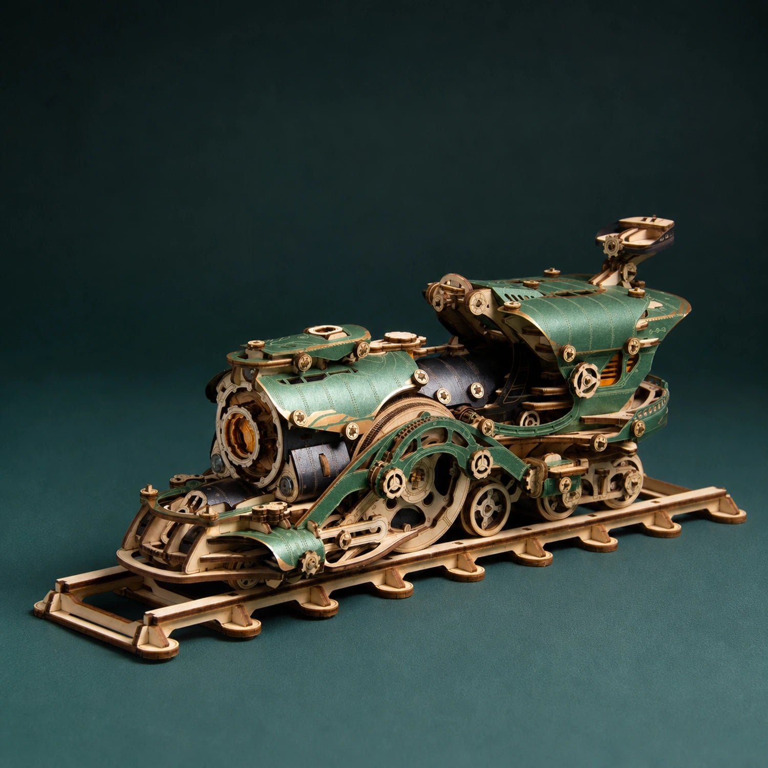 BysageCraft Fantasy Steampunk Train 3D Wooden Puzzle Kit 5