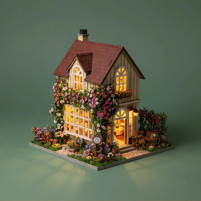 BysageCraft Floral Serenade DIY 3D Miniature House Kit 3