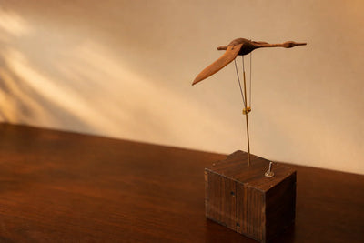 BysageCraft Flying Swan Wooden Kinetic Sculpture  Mechanical Tabletop Display 11