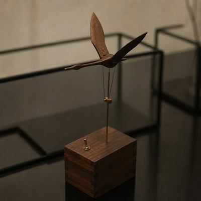 BysageCraft Flying Swan Wooden Kinetic Sculpture  Mechanical Tabletop Display 9