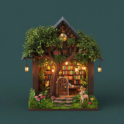BysageCraft Forest's Grace Book Nook DIY Kit 1