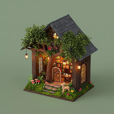 BysageCraft Forest's Grace Book Nook DIY Kit 2