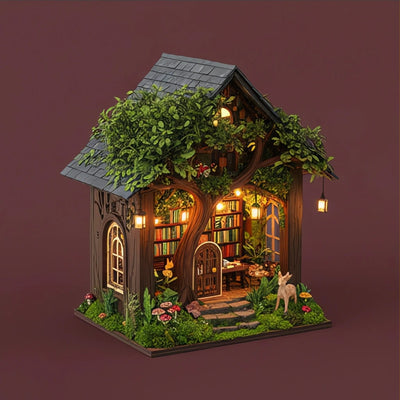 BysageCraft Forest's Grace Book Nook DIY Kit 3