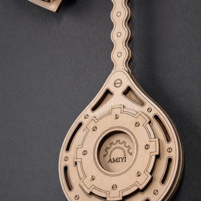 BysageCraft Gear Pendulum Clock 3D Wooden Puzzle Kit 12