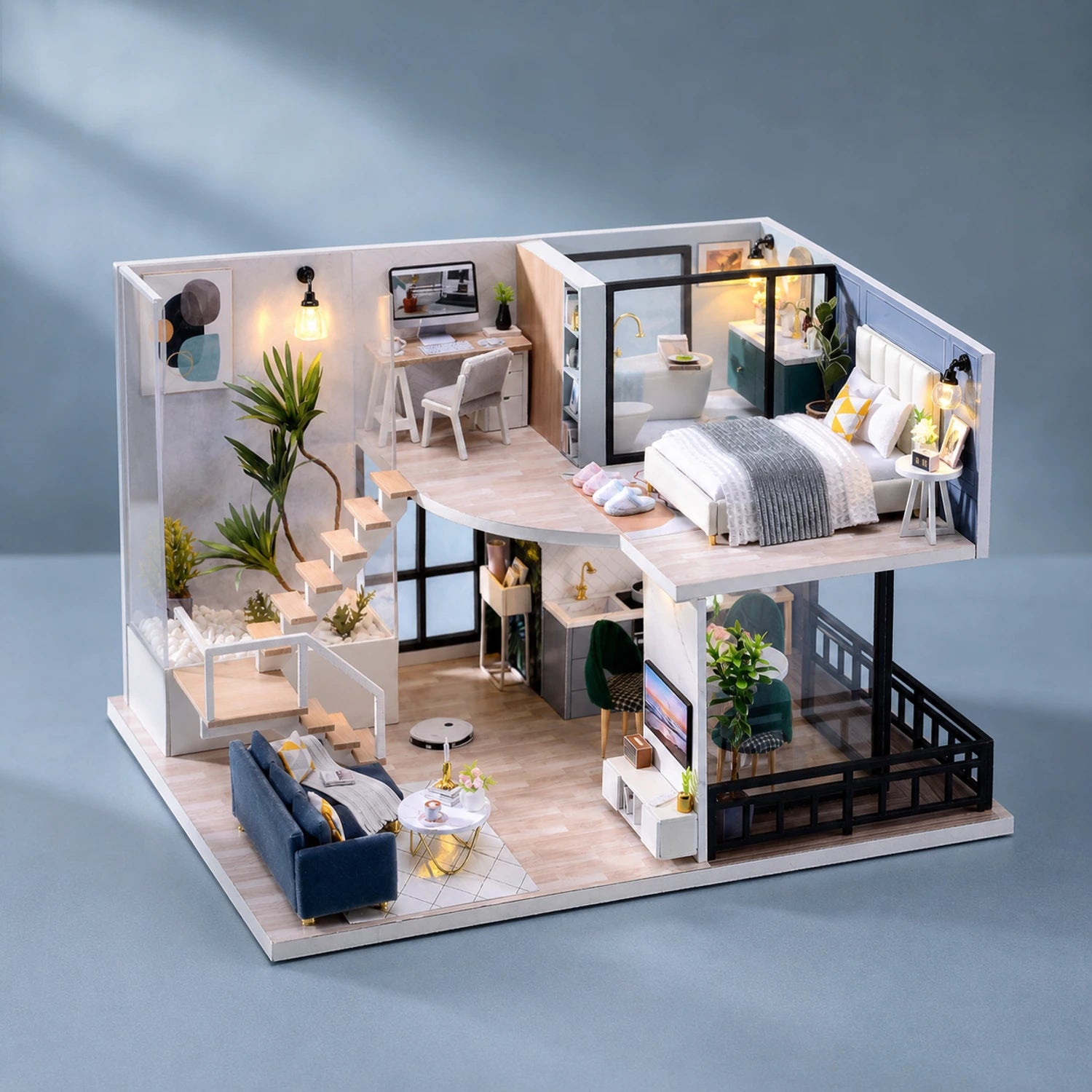 BysageCraft Happy Time DIY Miniature House Kit 1