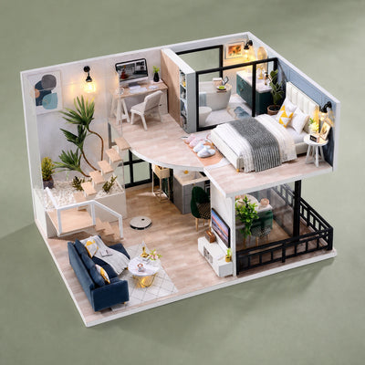BysageCraft Happy Time DIY Miniature House Kit 12