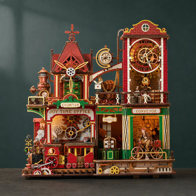 BysageCraft Joey Time Post Office Wooden 3D Puzzle Kit 1