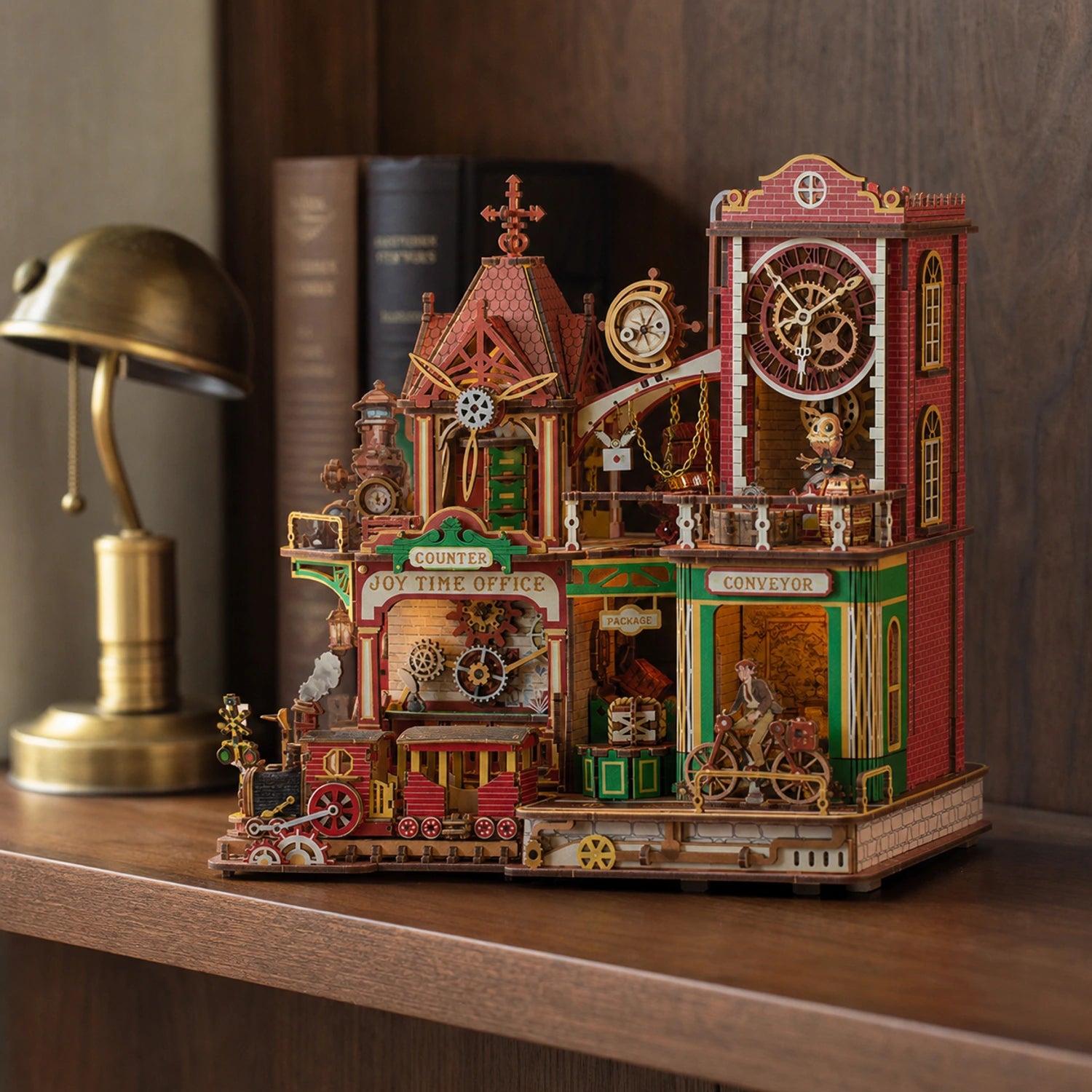 BysageCraft Joey Time Post Office Wooden 3D Puzzle Kit 12