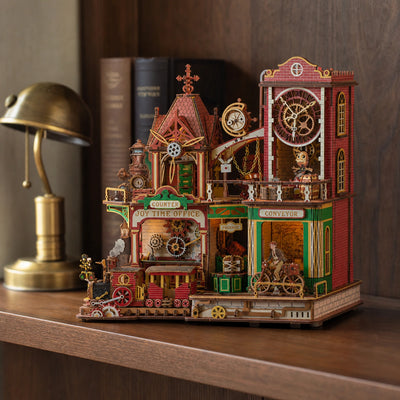 BysageCraft Joey Time Post Office Wooden 3D Puzzle Kit 12