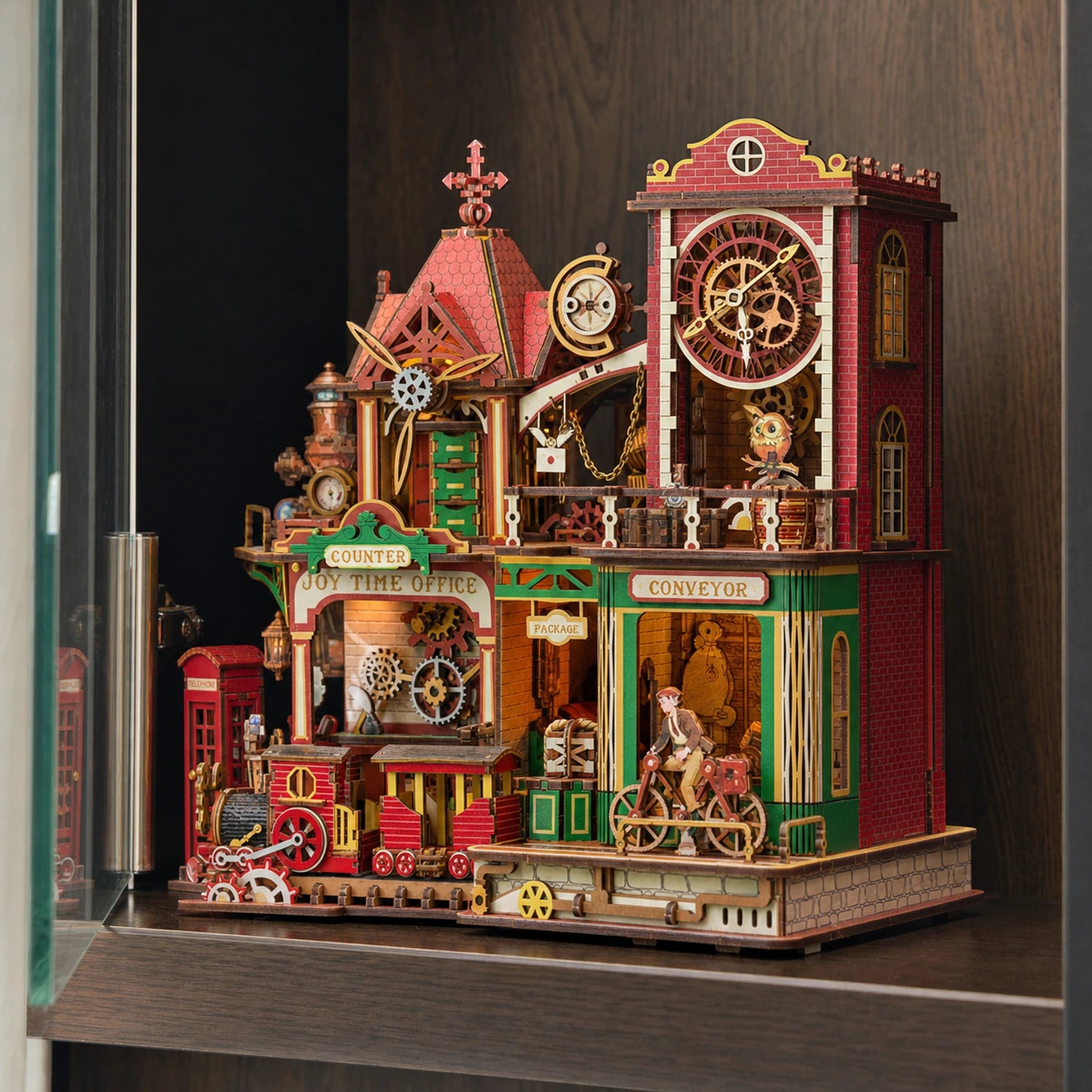 BysageCraft Joey Time Post Office Wooden 3D Puzzle Kit 3
