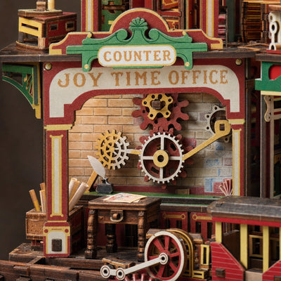 BysageCraft Joey Time Post Office Wooden 3D Puzzle Kit 4