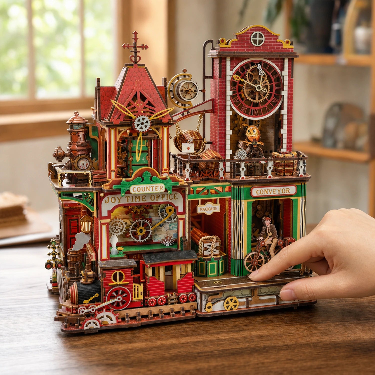 BysageCraft Joey Time Post Office Wooden 3D Puzzle Kit 6