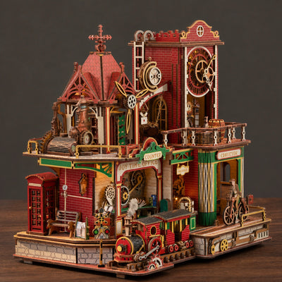 BysageCraft Joey Time Post Office Wooden 3D Puzzle Kit 7