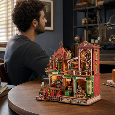 BysageCraft Joey Time Post Office Wooden 3D Puzzle Kit 8