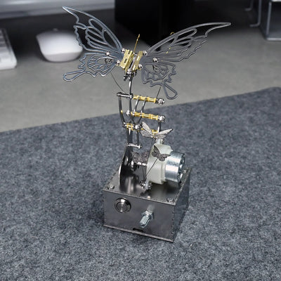 BysageCraft Mechanical Butterfly Metal Kinetic Sculpture for Interactive Desktop Display 9
